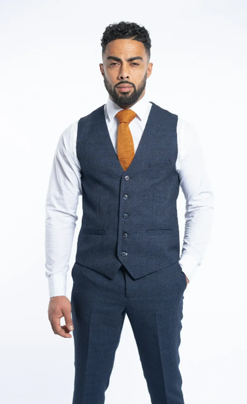 Cavani Caridi Waistcoat Navy